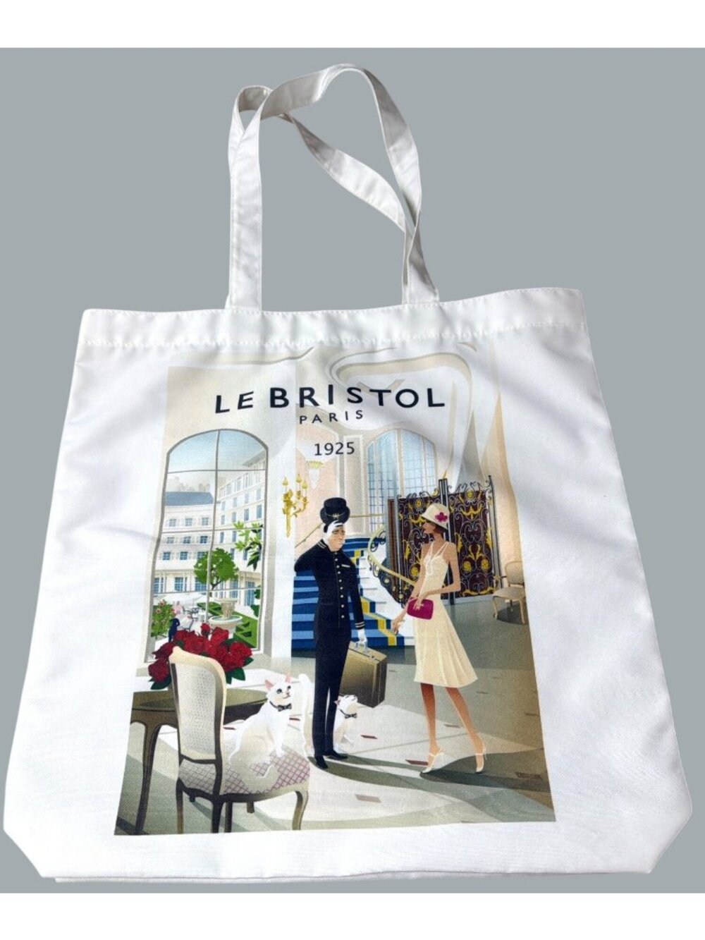 Paris Luxury Hotel Fabric Tote Bag Art Deco Limited Edition Travel Souvenir NWOT - Picture 11 of 12